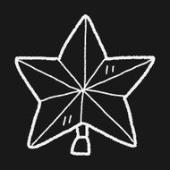 Christmas star doodle N4