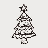 Christmas Tree Doodle N10