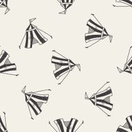 circus doodle seamless pattern background N2