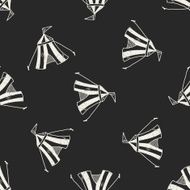 circus doodle seamless pattern background N3