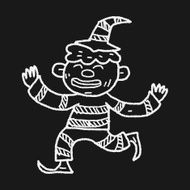 clown doodle drawing N54