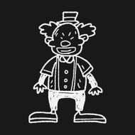 clown doodle drawing N55