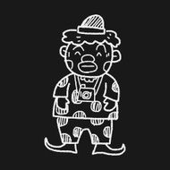 clown doodle drawing N60