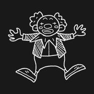 clown doodle drawing N63