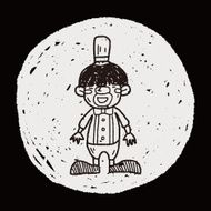 clown doodle drawing N67