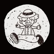 clown doodle drawing N71