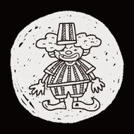 clown doodle drawing N73
