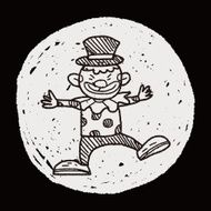 clown doodle drawing N78