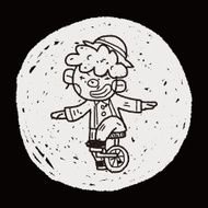 clown doodle drawing N79