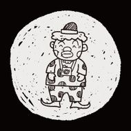 clown doodle drawing N80