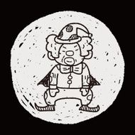 clown doodle drawing N81