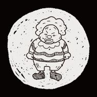 clown doodle drawing N82