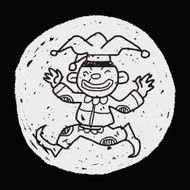 clown doodle drawing N84