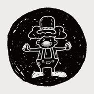 clown doodle drawing N85