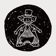 clown doodle drawing N86