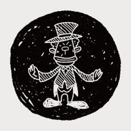 clown doodle drawing N88