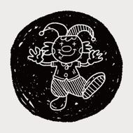 clown doodle drawing N92