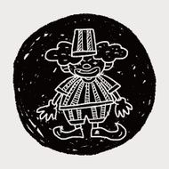 clown doodle drawing N93