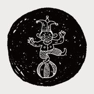 clown doodle drawing N97