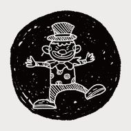clown doodle drawing N98