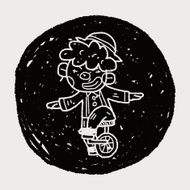 clown doodle drawing N99