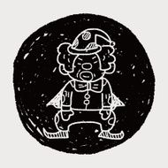 clown doodle drawing N101