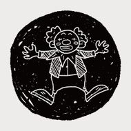 clown doodle drawing N103