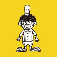 clown doodle drawing N107
