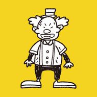clown doodle drawing N114