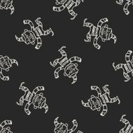 clown doodle drawing seamless pattern background N28