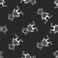 clown doodle drawing seamless pattern background N29
