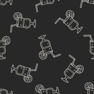cocktail doodle seamless pattern background
