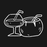 coconut drink doodle N3