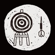 dart and target doodle N5