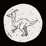 dinosaur doodle N84