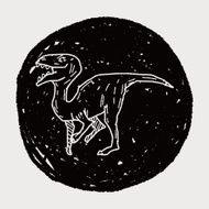 dinosaur doodle N86