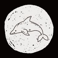 Dolphin doodle N4