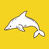 Dolphin doodle N6