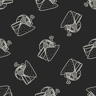 Doodle Beach Toys seamless pattern background N2