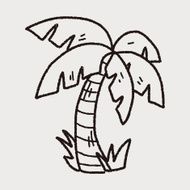 doodle coconut tree N3