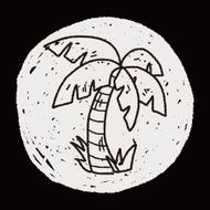 doodle coconut tree N5