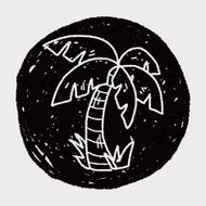 doodle coconut tree N6