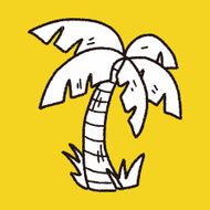 doodle coconut tree N7