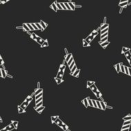 doodle fireworks seamless pattern background N4