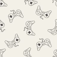doodle game controller seamless pattern background N4