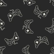 doodle game controller seamless pattern background N6