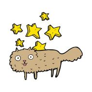 cartoon magical cat N4