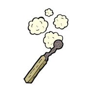 cartoon burnt match N7