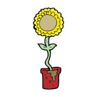 cartoon flower N38
