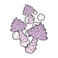 cartoon weird mushrooms N4